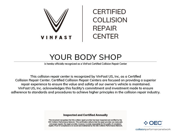 VinFast Certification