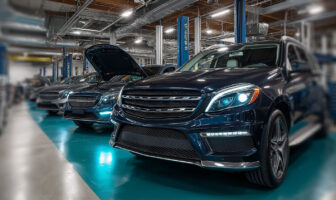 Cars in Repair Shop